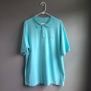 Columbia Blue Short Sleeve Polo XL